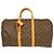 Borsa Keepall Louis Vuitton in tela Monogram 50 Marrone