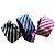 Autre Marque Set di 3 cravatte in seta Victoire Arthur Nero Rosa Bianco Blu Bianco sporco Blu chiaro Fuschia