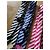 Autre Marque Set di 3 cravatte in seta Victoire Arthur Nero Rosa Bianco Blu Bianco sporco Blu chiaro Fuschia - vista 5