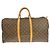Borsa Keepall Louis Vuitton Monogram Canvas 55 Marrone