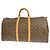 Borsa Keepall Louis Vuitton Monogram Canvas 55 Marrone - vista 2