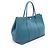 Hermès Borsa Tote Hermes Garden Party PM Cobalt Blu Verde - vista 2