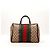 Gucci Borsa Boston in tela Monogram Marrone Rosso Verde Monogramma
