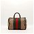 Gucci Borsa Boston in tela Monogram Marrone Rosso Verde Monogramma - vista 3