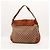 Gucci Borsa a tracolla GG Supreme in tela monogrammata e pelle Marrone - vista 3