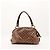 Gucci Borsa Boston Monogram GG con cuori Marrone - vista 3