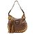 Gucci Borsa Hobo Monogram GG Heart Charm Marrone D'oro
