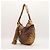 Gucci Borsa Hobo Monogram GG Heart Charm Marrone D'oro - vista 2
