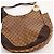 Gucci Borsa Hobo in tela Monogram GG Marrone - vista 6