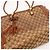 Gucci Borsa Tote in Tela GG Supreme e Pelle Marrone - vista 6