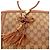 Gucci Borsa Tote in Tela GG Supreme e Pelle Marrone - vista 7