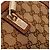 Gucci Borsa Tote in Tela GG Supreme e Pelle Marrone - vista 8