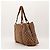 Borsa Tote Gucci in Tela Monogramma GG Marrone - vista 4