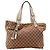 Gucci GG Monogram Canvas Shopper Bag Braun Beige