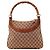 Bolsa de ombro Gucci GG Supreme alça de bambu Marrom