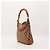 Bolsa de ombro Gucci GG Supreme alça de bambu Marrom - vista 2