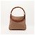 Bolsa de ombro Gucci GG Supreme alça de bambu Marrom - vista 3