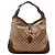 Borsa Hobo Gucci Monogram GG con Bambù Marrone
