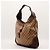 Borsa Hobo Gucci Monogram GG con Bambù Marrone - vista 2