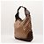 Borsa Hobo Gucci Monogram GG con Bambù Marrone - vista 4