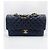 Borsa Chanel Classic Flap Media in Pelle Caviar Nera Nero - vista 2