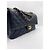 Borsa Chanel Classic Flap Media in Pelle Caviar Nera Nero - vista 3
