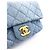 Chanel Mini Classic Flap Pearl Crush Borsa Denim Blu - vista 14