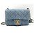 Chanel Mini Classic Flap Pearl Crush Borsa Denim Blu - vista 5