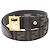 Ceinture Fendi Zucca avec boucle Gold Hardware Marron