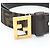 Ceinture Fendi Zucca avec boucle Gold Hardware Marron - vue 2