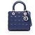Christian Dior Dior LADY DIOR Cannage Borsa a 2 Vie Blu