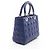 Christian Dior Dior LADY DIOR Cannage Borsa a 2 Vie Blu - vista 2