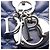 Christian Dior Dior LADY DIOR Cannage Borsa a 2 Vie Blu - vista 7