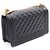 Borsa a tracolla Boy di Chanel in pelle di vitello martellata nera Nero - vista 2