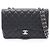 Timeless Borsa a tracolla Chanel 30 Large Matelassé Single Flap Nero