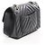 Borsa a Spalla Chanel 2.55 V-stitch Chevron Nero - vista 2