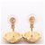 Orecchini a clip Chanel Coco Mark Motif Conchiglia D'oro - vista 5
