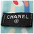 Chanel Coco Mark Set mit Scrunchie, Schal und Muffler Blau Mehrfarben - Ansicht 2