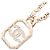 Collana quadrata con il logo Coco di Chanel D'oro