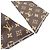 Sciarpa in seta marrone Louis Vuitton MP2592 - vista 2