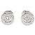 Bulgari Orecchini a lobo in oro bianco 18K e diamante Bvlgari Argento