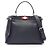 Borsa Fendi Peekaboo Regular 2-Way Blu navy