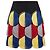 Autre Marque Marco de Vincenzo Fransenrock Resort 2016 Runway Schwarz Rot Blau Grau Gelb