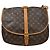 Louis Vuitton Saumur Monogram Canvas 35 Marrone - vista 2