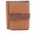 Cartera tríptica de cuero marrón Loewe Castaño