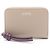 Porta-moedas com fecho de correr em pele bege Loewe