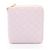 Cartera de cuero rosa de doble pliegue Bottega Veneta