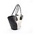 Borsa Tote Basket Bottega Veneta Medium Nero Crudo - vista 2