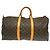 Borsa Keepall Louis Vuitton Monogram Canvas 55 Marrone