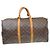 Borsa Louis Vuitton Keepall Bandouliere Monogram Canvas 50 Marrone - vista 2
